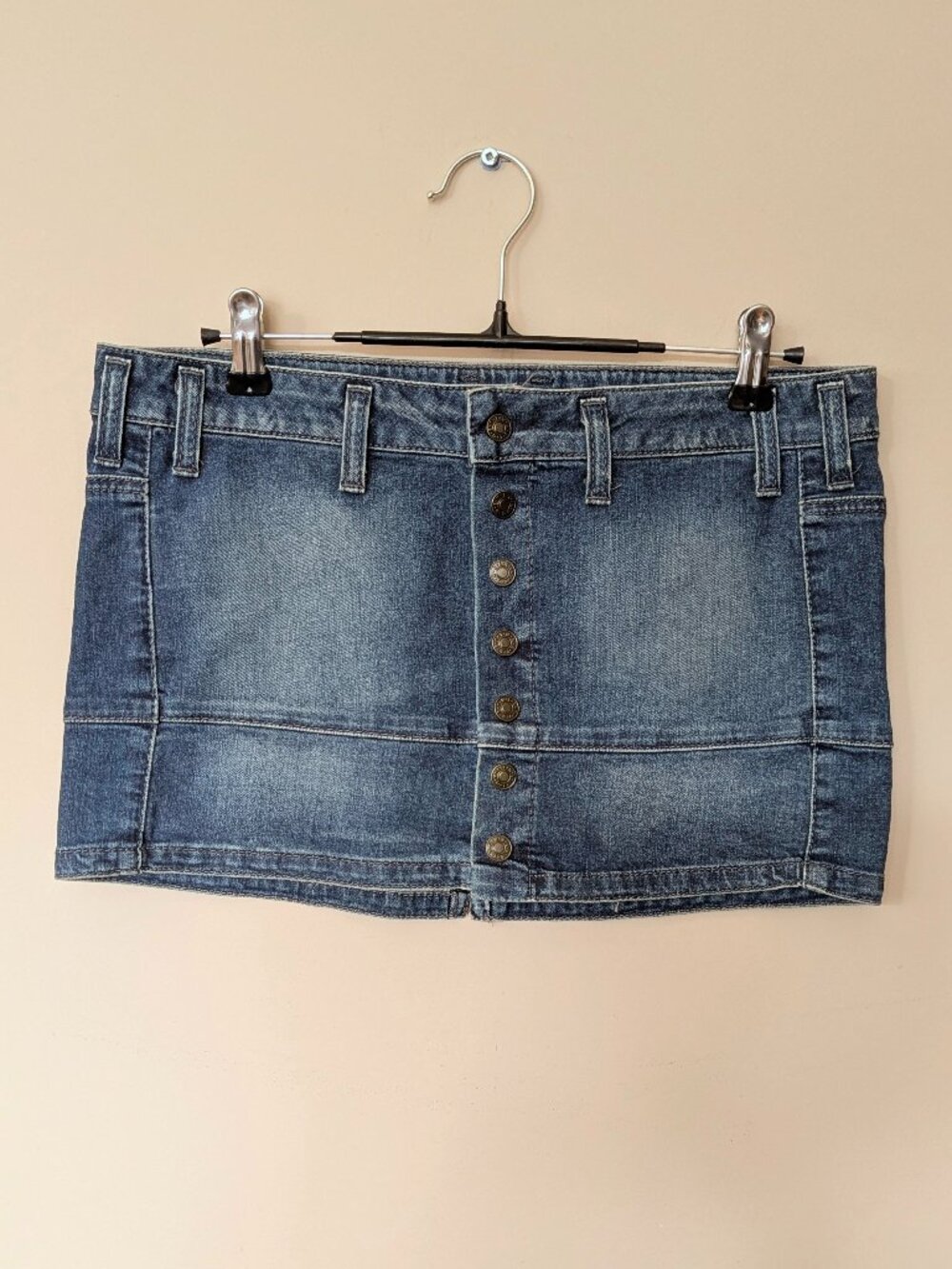 Vintage Y2K Benetton Jeans Mini Skirt